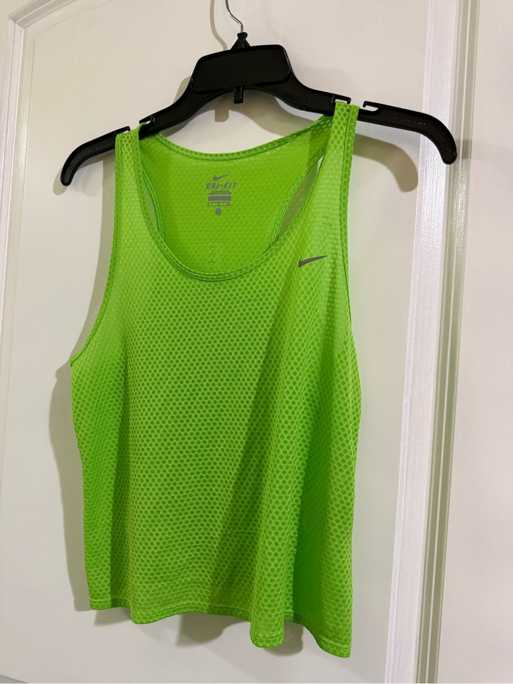 Nike Neon Green Mesh Dri-FIT Tank Top